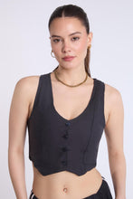 Linen-Blend Tailored Vest thumbnail 5