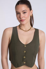 Linen-Blend Tailored Vest thumbnail 13