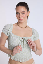 Off-Shoulder Smocked Top thumbnail 1