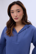 Mock Neck Half-Zip Hooded Sweatshirt thumbnail 14