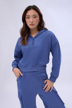 Mock Neck Half-Zip Hooded Sweatshirt thumbnail 13