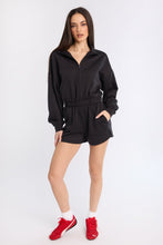 Zip-Up Fleece Long Sleeve Mock Neck Romper thumbnail 11