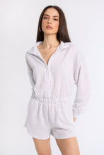 Zip-Up Fleece Long Sleeve Mock Neck Romper thumbnail 7