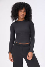 Long Sleeve Crew Neck Baby Tee thumbnail 9