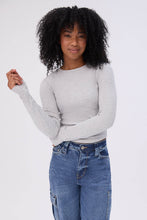 Long Sleeve Crew Neck Baby Tee thumbnail 13
