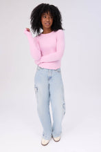Long Sleeve Crew Neck Baby Tee thumbnail 6