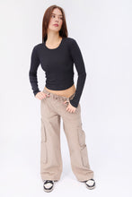 Super High Rise Wide Leg Cargo Pants thumbnail 8