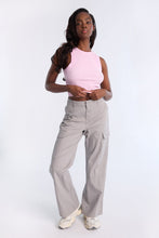 Super High Rise Wide Leg Cargo Twill Pants thumbnail 4
