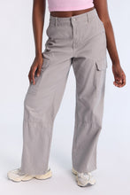 Super High Rise Wide Leg Cargo Twill Pants thumbnail 1