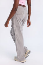 Super High Rise Wide Leg Cargo Twill Pants thumbnail 3