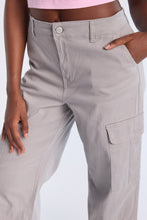 Super High Rise Wide Leg Cargo Twill Pants thumbnail 2