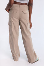 Super High Rise Wide Leg Cargo Twill Pants thumbnail 12