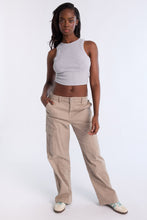 Super High Rise Wide Leg Cargo Twill Pants thumbnail 13