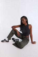 Super High Rise Wide Leg Cargo Twill Pants thumbnail 18