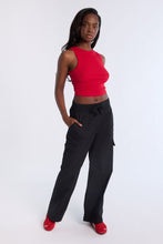 High Rise Wide Leg Cargo Pants thumbnail 4