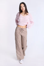 Poplin Mid Rise Baggy Cargo Pants thumbnail 12