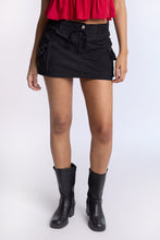 High Rise Poplin Cargo Mini Skort thumbnail 2
