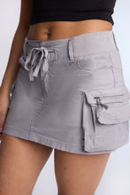 High Rise Poplin Cargo Mini Skort thumbnail 7