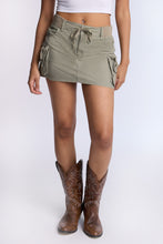High Rise Poplin Cargo Mini Skort thumbnail 1