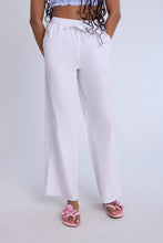 Cotton High Rise Drawstring Wide Leg Pants thumbnail 6