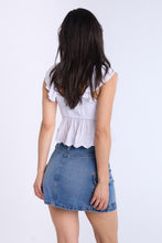 High Rise Denim Cargo Mini Skirt thumbnail 7