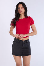 High Rise Denim Mini Skirt thumbnail 1