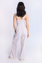 Linen-Blend Smocked Jumpsuit thumbnail 8