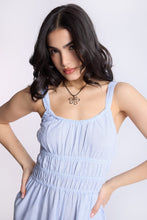 Linen-Blend Smocked Jumpsuit thumbnail 14