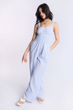Linen-Blend Smocked Jumpsuit thumbnail 13