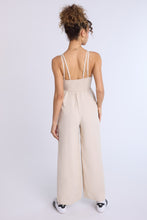 Linen-Blend Smocked Wide Leg Jumpsuit thumbnail 14
