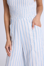 Linen-Blend Smocked Wide Leg Jumpsuit thumbnail 17