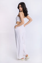 Linen-Blend Strapless Smocked Jumpsuit thumbnail 2