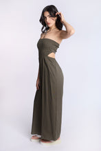 Linen-Blend Strapless Smocked Jumpsuit thumbnail 9