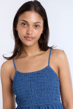 Chambray Smocked Tiered Mini Dress thumbnail 8