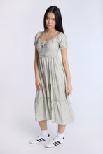 Cap Sleeve Side Smocked Midi Dress thumbnail 14