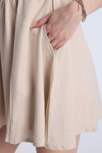 Linen-Blend Flowy Mini Dress thumbnail 7