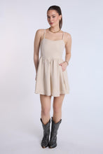 Linen-Blend Flowy Mini Dress thumbnail 10