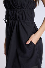 Linen-Blend Channeled-Waist Mini Dress thumbnail 6
