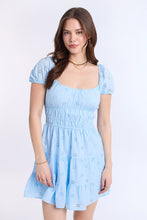 Eyelet Embroidered Channeled Waist Mini Dress thumbnail 7