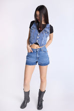 Super High Rise Relaxed Denim Shorts thumbnail 4
