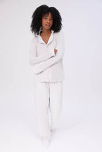 Velour Pajama Dad Shirt And Pants Set thumbnail 1