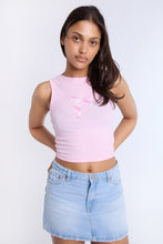 Bow Graphic High Neck Tank Top thumbnail 1