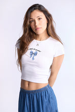 A Little Bit Spoiled Bow Graphic Baby Tee thumbnail 1