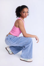 Super High Rise Wide Leg Cargo Jeans thumbnail 5