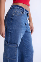 Super High Rise Wide Leg Cargo Jeans thumbnail 7