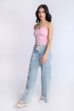 High Rise Drapey Baggy Cargo Jeans thumbnail 5