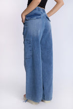 High Rise Drapey Baggy Cargo Jeans thumbnail 8