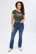 High Rise Cargo Bootcut Jeans thumbnail 4