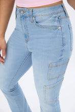 High Rise Cargo Bootcut Jeans thumbnail 6
