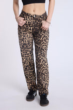 Super High Rise Leopard Baggy Jeans thumbnail 1